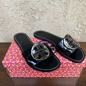 Tory Burch Grania Patent Calf Sandals Size: 9